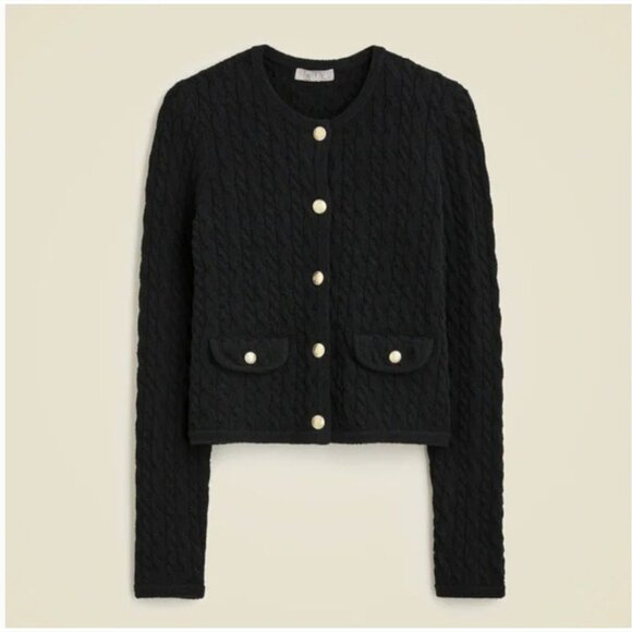J. Crew Black Textured Jacket - Picture 1 of 3